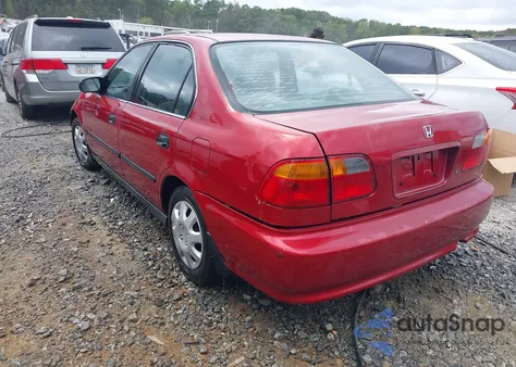 1999 Honda Civic Lx z USA, uszkodzony, nr VIN 1HGEJ6672XL049320